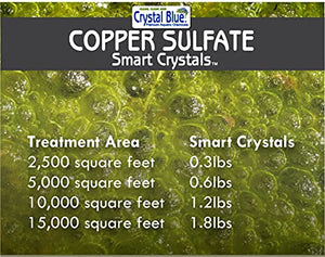 Crystal Blue Copper Sulfate Algaecide - Granular Aquatic Grade Copper Sulfate for Pond Algae Control - 5 Pounds