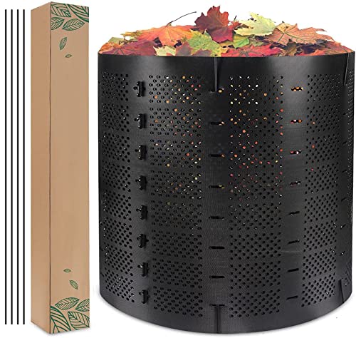 Outdoor Compost bin, Large Capacity, Expandable Outdoor composter, Create Fertile Soil Quickly, Easy to Assemble