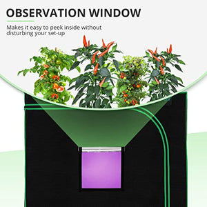 Quictent Approved 48"x24"x72" Reflective Mylar Hydroponic Grow Tent with Heavy Duty Anti-Burst Zipper and Floor Tray for Indoor Plant Growing 4’x2’
