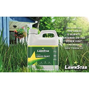 LawnStar Grass Lawn Plant Safe Paint Concentrate Retouch Colorant for Dead Dry Grass with 500-1,000 Square Ft Coverage, 32 Ounce, Lush Green (2 Pack)
