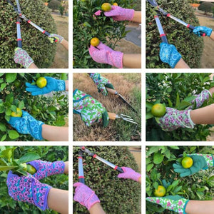 MSUPSAV Gardening Gloves for Gardening,Synthetic Leather Garden Gloves,Work Gloves with Touch Screen,Best Gifts for Women,Green, Medium