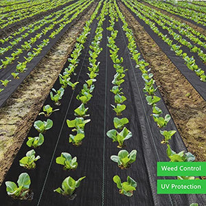 EXTRAEASY 3ft x 300ft Weed Barrier Landscape Fabric Heavy Duty,Premium 3.2oz Ground Cover Weed Block Gardening Mat,Easy Setup & Superior Weed Control