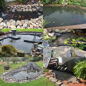 POYEE Pond Netting for Leaves - 15x20 Ft, Pool Leaf Cover Net with Small Fine Mesh - Protecting Koi Fish from Birds, Cats - Stakes Included.