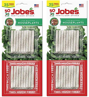 Jobe's 5001T Houseplant Indoor Fertilizer Food Spikes, 50 Pack(2)