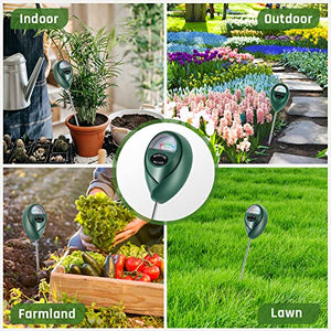 Thlevel Plant Moisture Meter, Plant Water Meter, Soil Moisture Meter for House Plants for Garden, Lawn, Farm, Indoor & Outdoor Use, No Batteries Required (2 Packs Green)
