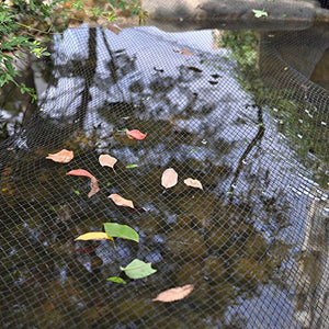 Rainleaf Pond Netting, 14' x 20' Pond Net Cover, Koi Pond Netting for Leaves, Heavy Duty Koi Pond Net Protecting Koi Fish from Herons, Stakes Included
