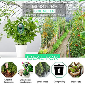 Soil Moisture Meter, Plant Moisture Meter for House Plants, Lawn, Farm, Indoor & Outdoor, Garden, Greenhouse (No Need Battery)(Not for hydroponice Plants)