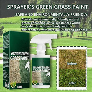 2023 New Green Grass Lawn Spray, Grass Paint Lawn Colorant, Natural Green Spray Paints for Grass and Lawn Paints