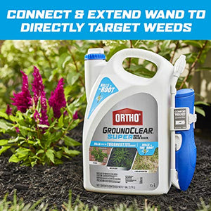 Ortho GroundClear Super Weed & Grass Killer1: with Comfort Wand, Kills to the Root, Fast-Acting, 1 gal.