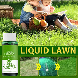 MTDBAOD 59ml Garden Lawn Spray, Green Spray Paint, Nutritious Grass Planting Fluid, Grow Grass Where You Spray