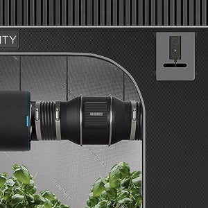 AC Infinity CLOUDLINE S12 PRO, Quiet 12” Inline Duct Fan with 10-Speed Controller, EC-Motor Ventilation Exhaust Fan for Heating Cooling Booster, Grow Tents, Hydroponics