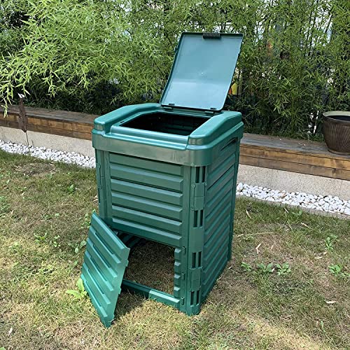 DACUN Garden Compost Bin, Outdoor Trash Can, Yard Waste Bins, Easy Assembling, 88Gallon (336L) Large Capacity, Compost Bucket,Green (Color : Green)