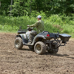 Guide Gear UTV/ATV Receiver Mount Broadcast Spreader Seeder, 80-lbs Capacity, Lawn and Garden Seed Spreaders, 12-Volt, with Rain Cover