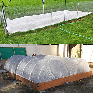 Plant Covers Freeze Protection, 0.9oz 10x50FT Frost Cloth Plant Freeze Protection, Plant Frost Blankets Covers for Outdoor Plants for Winter Cold Weather, Floating Row Cover for Vegetables