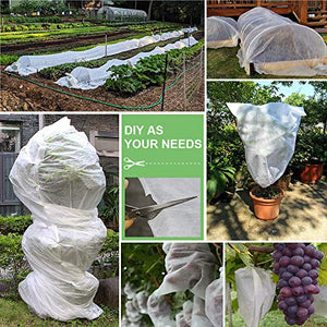 Plant Covers Freeze Protection 0.9oz 8Ft x 24Ft Rectangle Plant Cover for Cold Protection,Season Extension