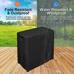 Guisong Potting Bench Cover, Waterproof Cover for Mederla Outdoor Storage Cabinet, Protective Cover for Garden Cabinet/Wood Workstation/Potting Bench Table with Storage Cabinet