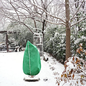 GonLei 2 Packs Plant Covers Freeze Protection 47.7" X 71.7" Large Frost Blankets for Plants Frost Cloth Plant Freeze Protection Tree Covers Freeze Protection Covers Bags with Zipper Drawstring
