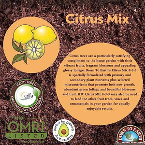 Down to Earth Organic Citrus Fertilizer Mix 6-3-3, 1 lb