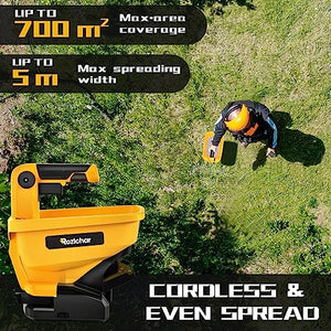 Power Spreader for Dewalt 18V & 20V Battery, Seed Spreader for Year-Round, Covers Up to 5,000 sq. ft.(Tool Only, No Battery)