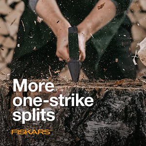Fiskars X27 Super Splitting Axe - Wood Splitter for Medium to Large Size Logs with 36" Shock-Absorbing Handle - Lawn and Garden Gifts for Men - Black