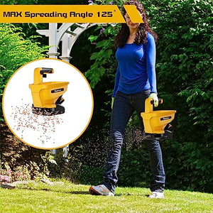Power Spreader for Dewalt 18V & 20V Battery, Seed Spreader for Year-Round, Covers Up to 5,000 sq. ft.(Tool Only, No Battery)