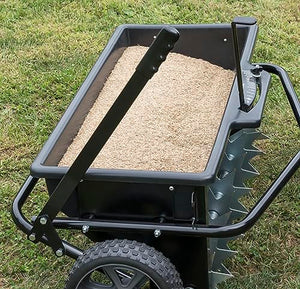 100lb Poly Drop Spreader/Spike Aerator