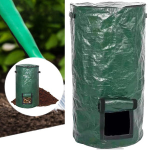 Compost Bin Bags 34 Gallon Compost Bin Garden Compost Bin Bags for Garden Yard Garbage Cans (Green 1pc)