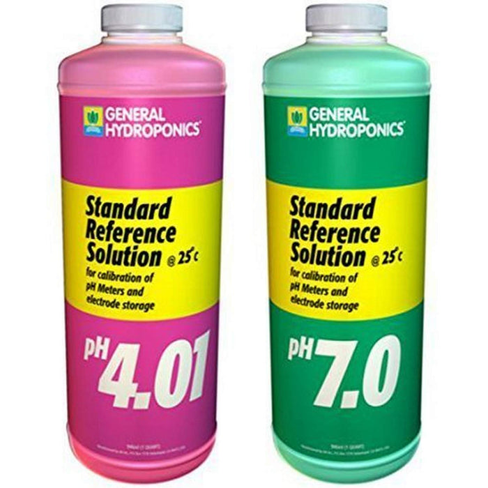 General Hydroponics Ph 4.01 & Ph 7.0 Calibration Solution Kit, 8 oz Pack of 3