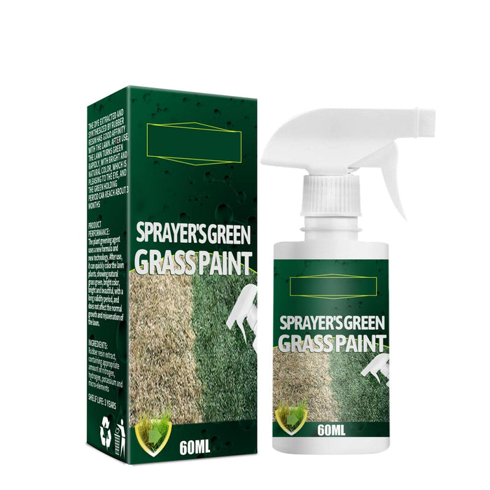 Littryee 2PCS Green Grass Paint for Lawn, Natural Green Lawn Spray, Green Grass Lawn Spray and Dog Spot Repair, Grass Paint for Lawn, Lawn Spray Paint, Lawn Paint, Spray on Grass, Green Dye for Lawn