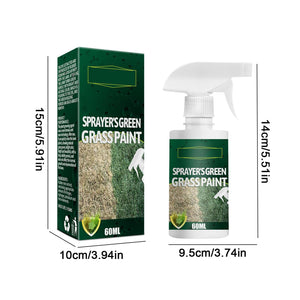 Kaying Green Grass Paint For Lawn,Natural Looking Turf,Ready-to-Use Lawn S-pray & Dog Spot Repair,Lawn Paint,S-pray On Grass,Green S-pray,Green Yellow Urine-60ml