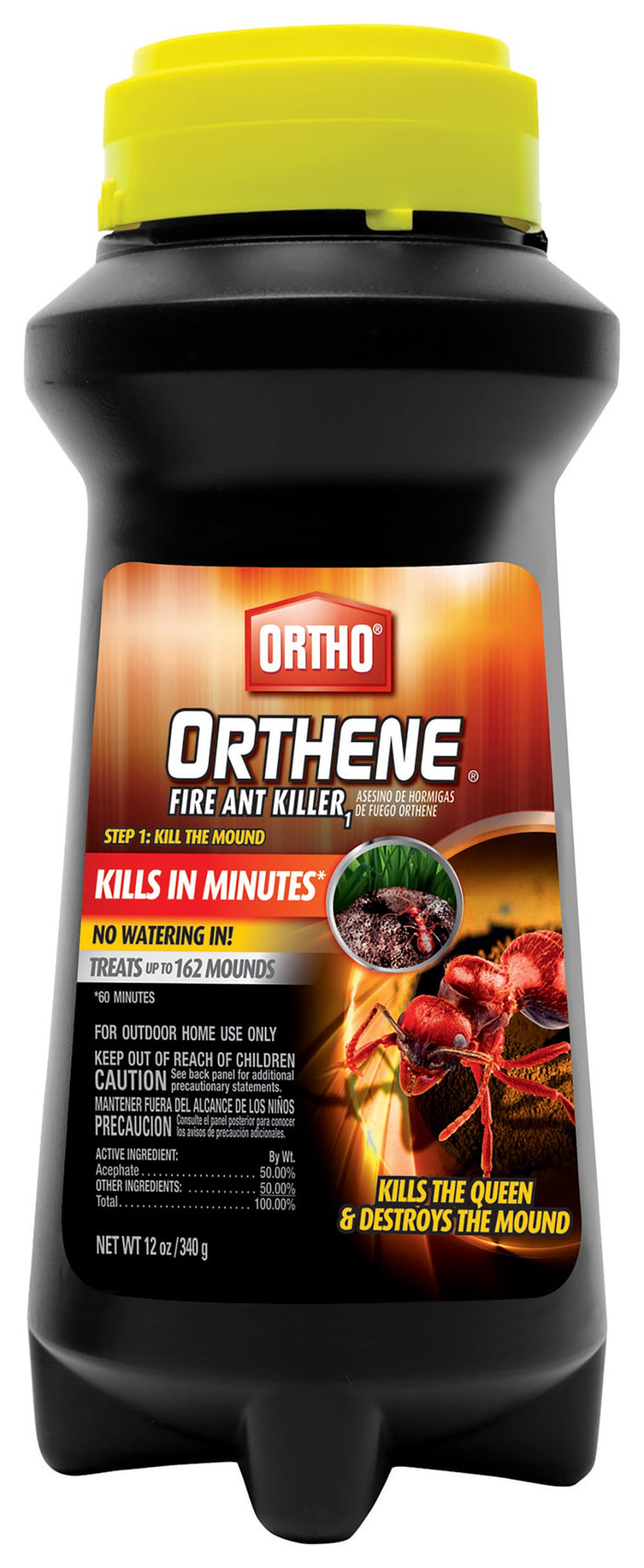 Ortho Orthene Fire Ant Killer1, Kills Queen, Destroys up to 162 Mounds, 12 oz. Dry Powder, Ant Poison Works in 60 minutes