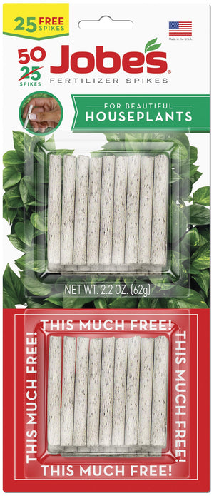 Jobe's 5001T Houseplant Indoor Fertilizer Food Spikes, 50 Pack